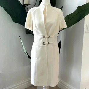 Escada SZ S M Cream Dress Suite